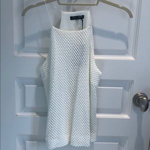 David Lerner White Lace Top